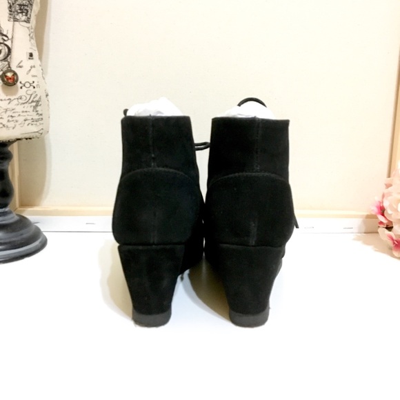 2 Inch Black wedge booties - Picture 3 of 7
